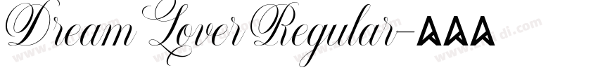 Dream Lover Regular字体转换
